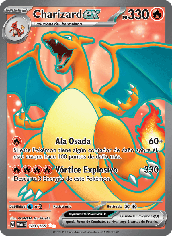 Charizard ex, carta 183 de 151
