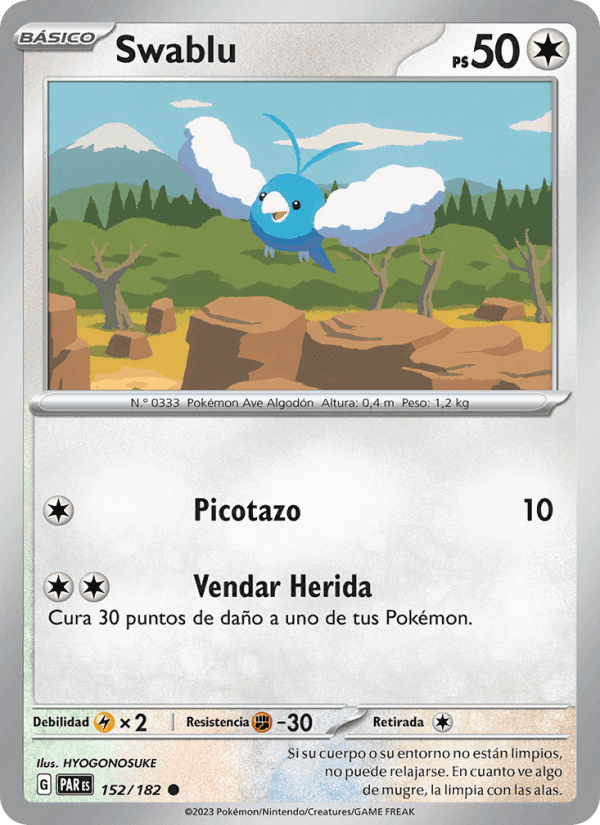 Swablu, carte 152 de Brecha Paradójica