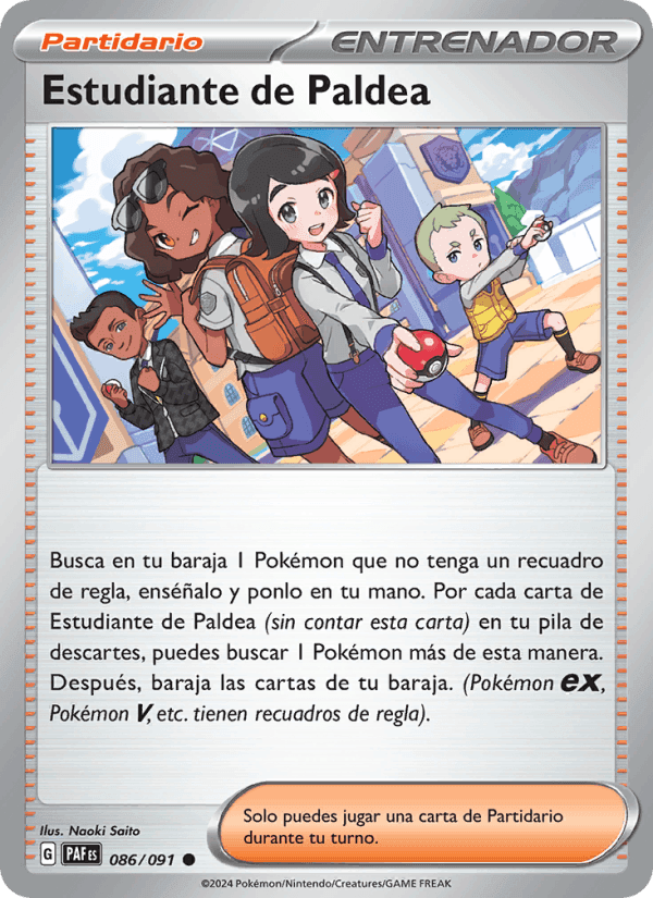 Estudiante de Paldea, card 086 from Destinos de Paldea