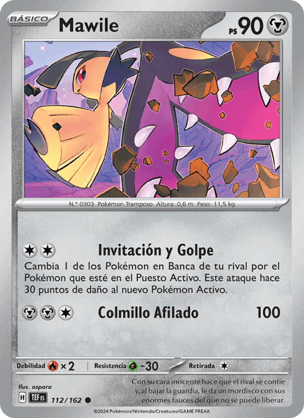 Mawile, carte 112 de Fuerzas Temporales