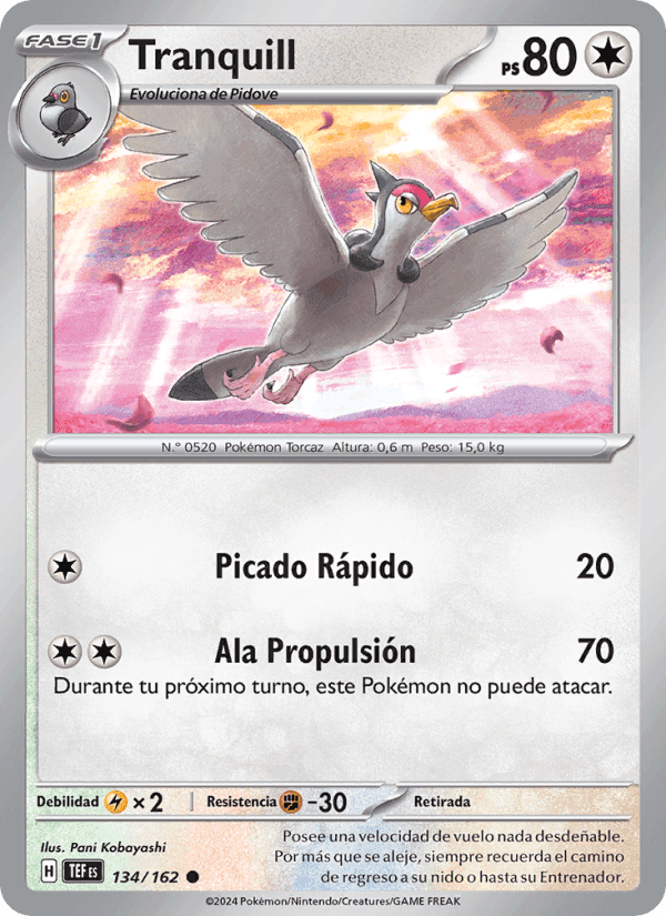 Tranquill, carte 134 de Fuerzas Temporales