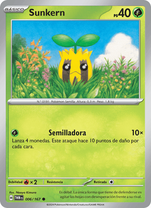 Sunkern, carte 006 de Mascarada Crepuscular