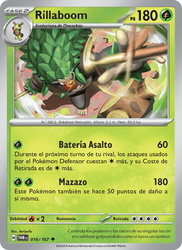 Rillaboom, carte 016 de Mascarada Crepuscular