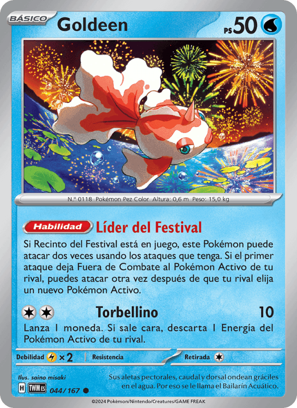 Goldeen, carta 044 de Mascarada Crepuscular