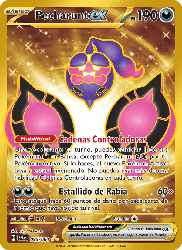 Pecharunt ex, card 095 from Fabula Sombría