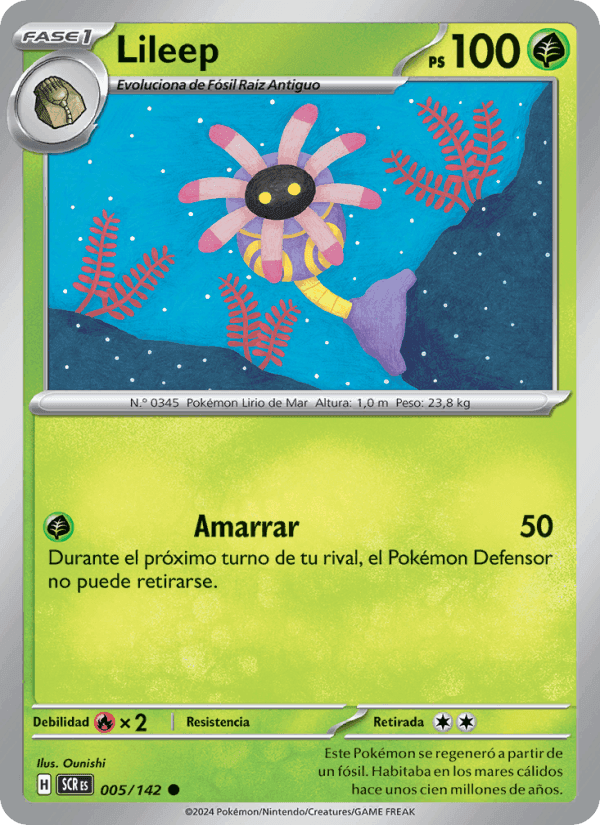 Lileep, carta 005 de Corona Astral
