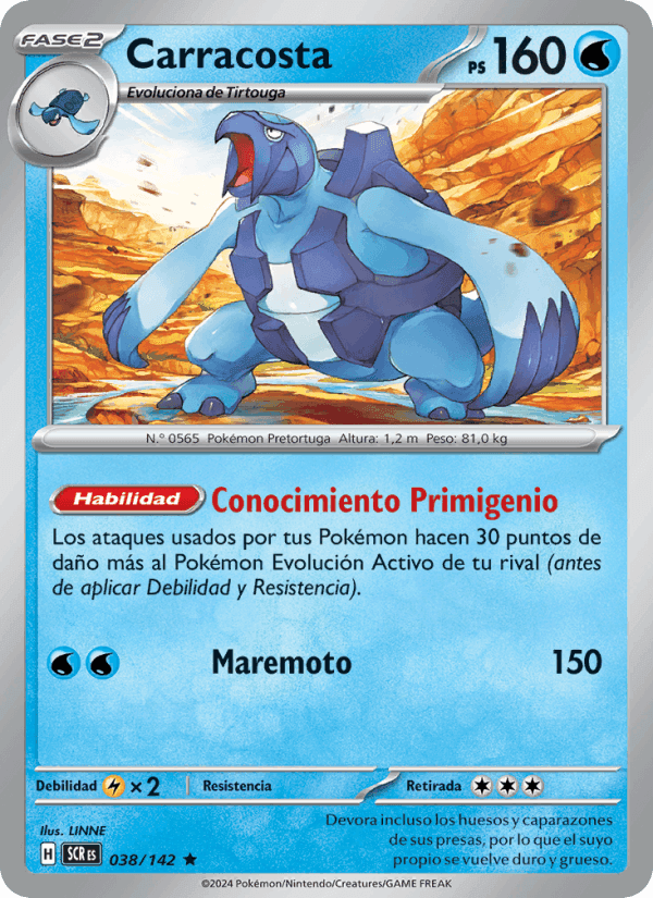 Carracosta, carta 038 de Corona Astral