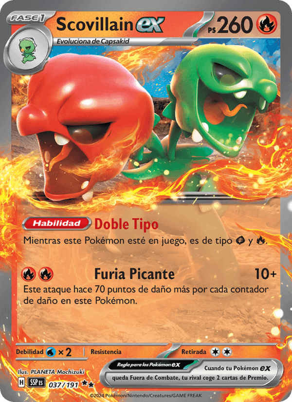 Scovillain ex, carta 037 de Chispas Fulgurantes