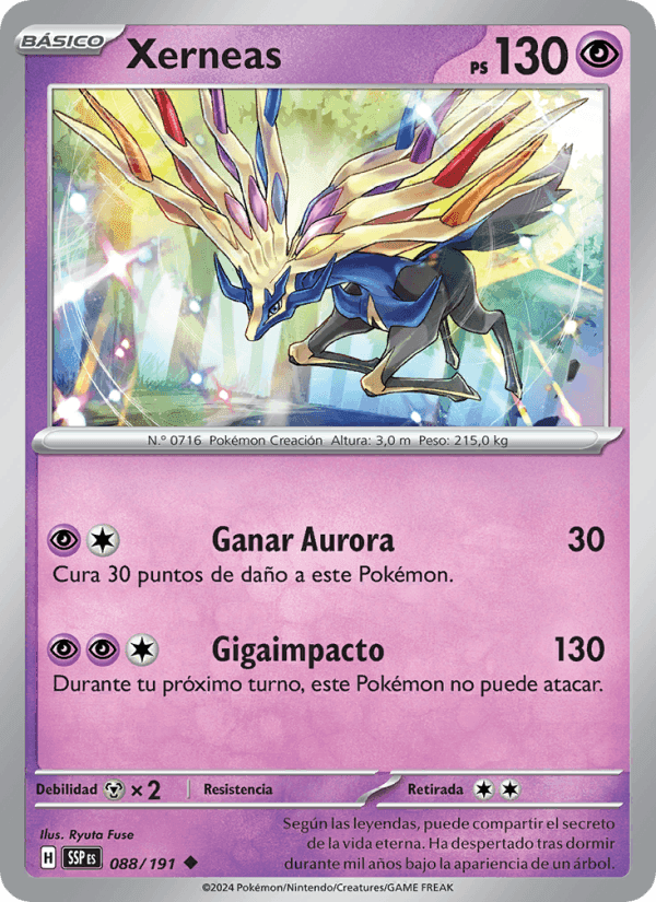 Xerneas, card 088 from Chispas Fulgurantes