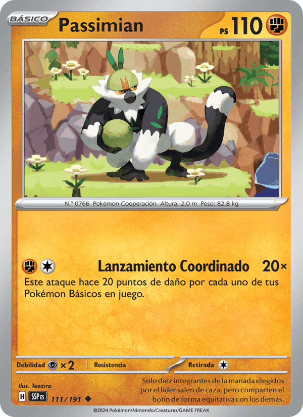 Passimian, carte 111 de Chispas Fulgurantes