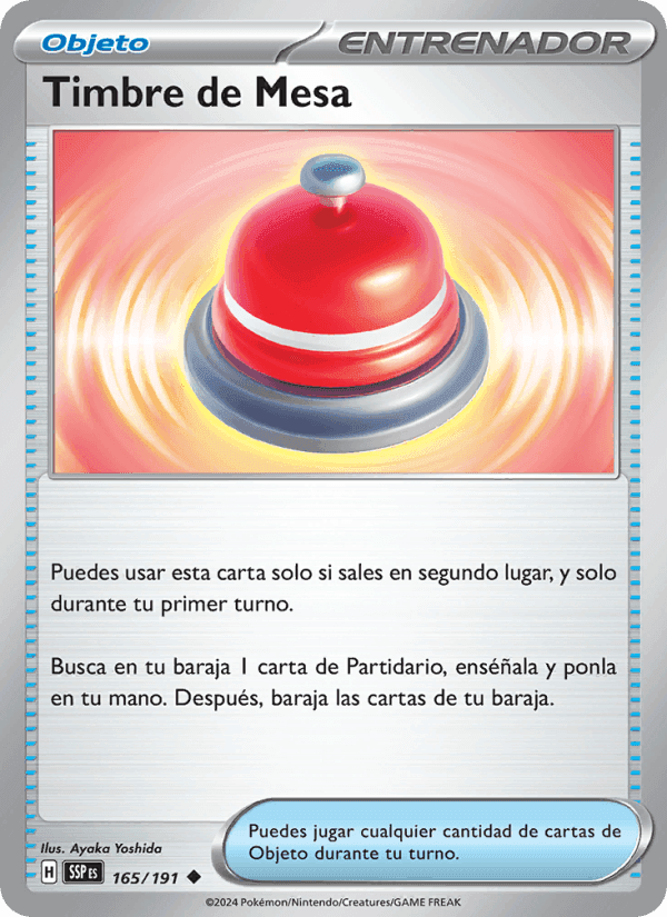 Timbre de Mesa, card 165 from Chispas Fulgurantes