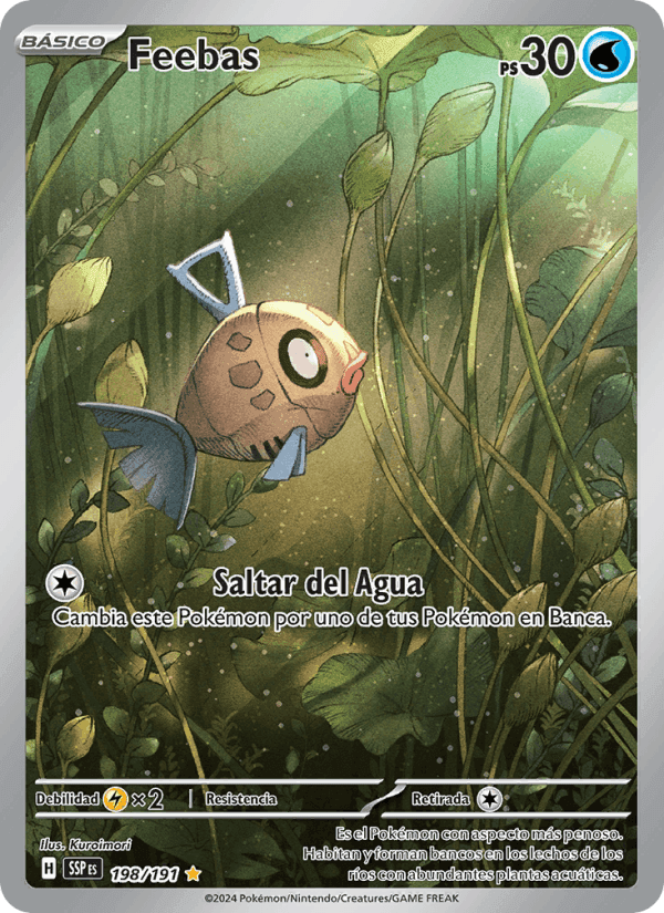Feebas, carta 198 de Chispas Fulgurantes