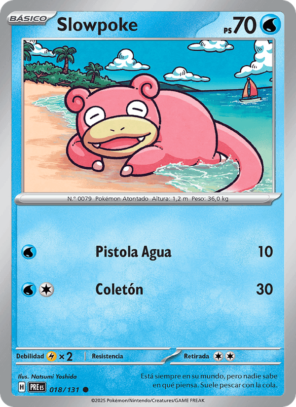 Slowpoke, carte 018 de Evoluciones Prismáticas
