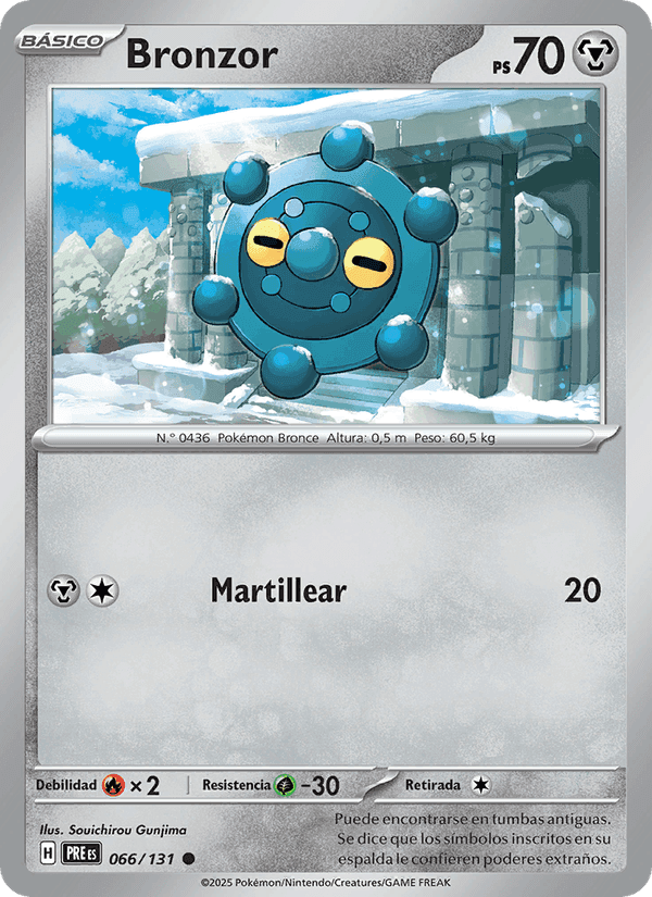 Bronzor, card 066 from Evoluciones Prismáticas