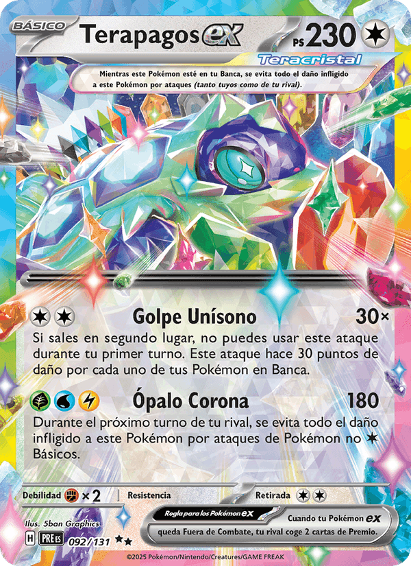 Terapagos ex, carta 092 de Evoluciones Prismáticas