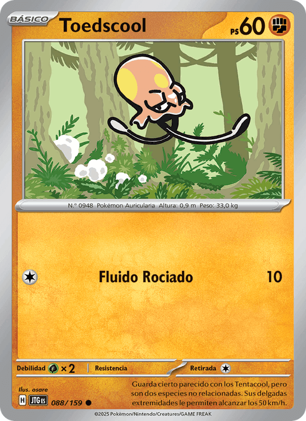 Toedscool, carta 088 di Juntos de Aventuras