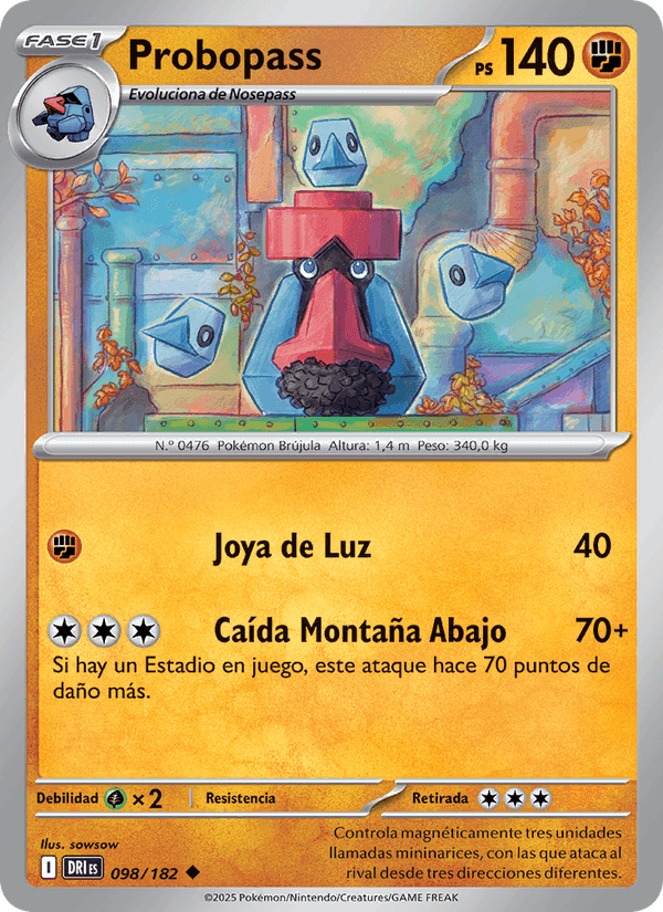 Probopass, carta 098 de Rivales Predestinados