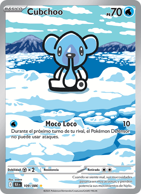 Cubchoo, carte 109 de Fulgor Negro