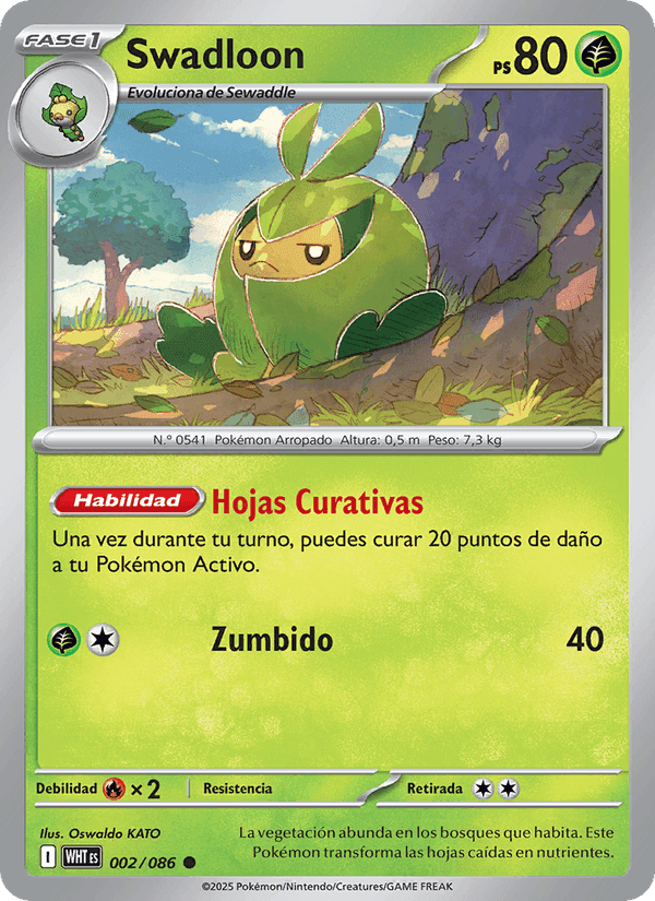 Swadloon, carta 002 de Llama Blanca