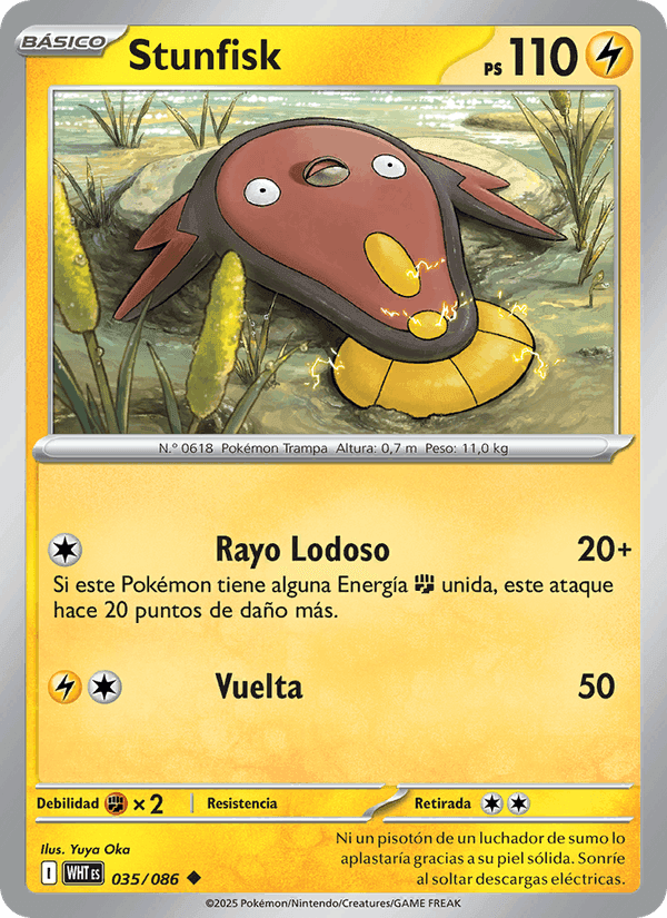 Stunfisk, carta 035 de Llama Blanca
