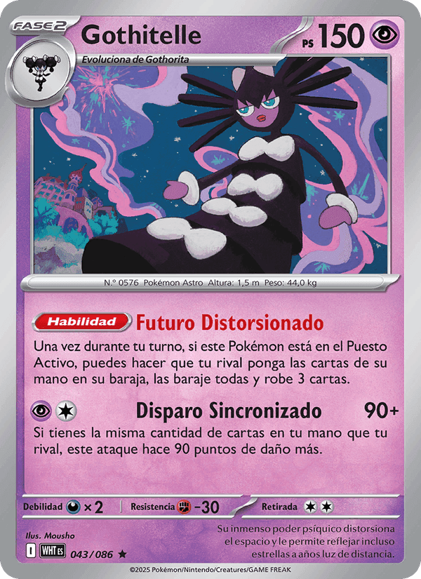 Gothitelle, carta 043 de Llama Blanca