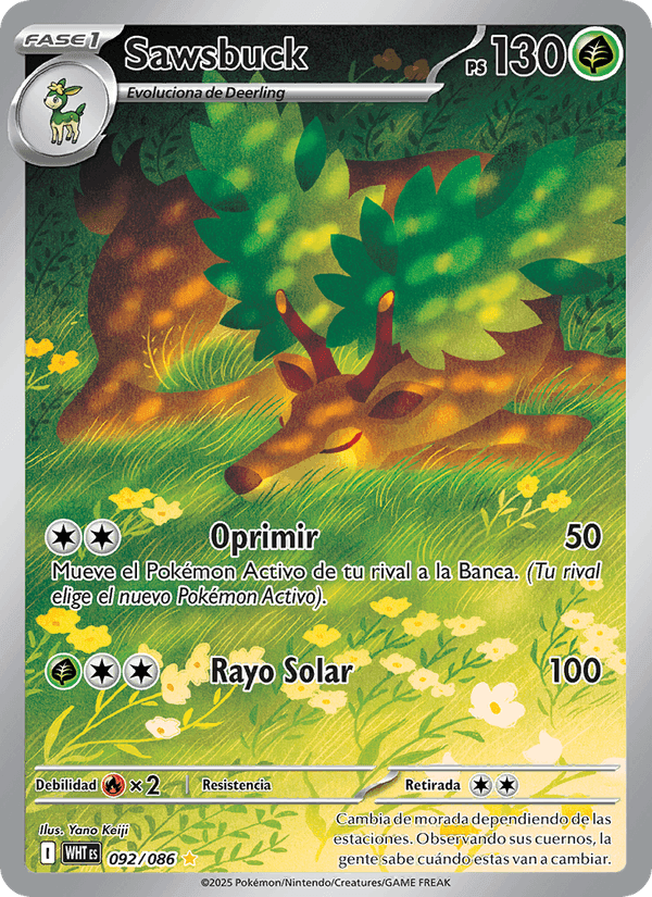 Sawsbuck, carta 092 de Llama Blanca