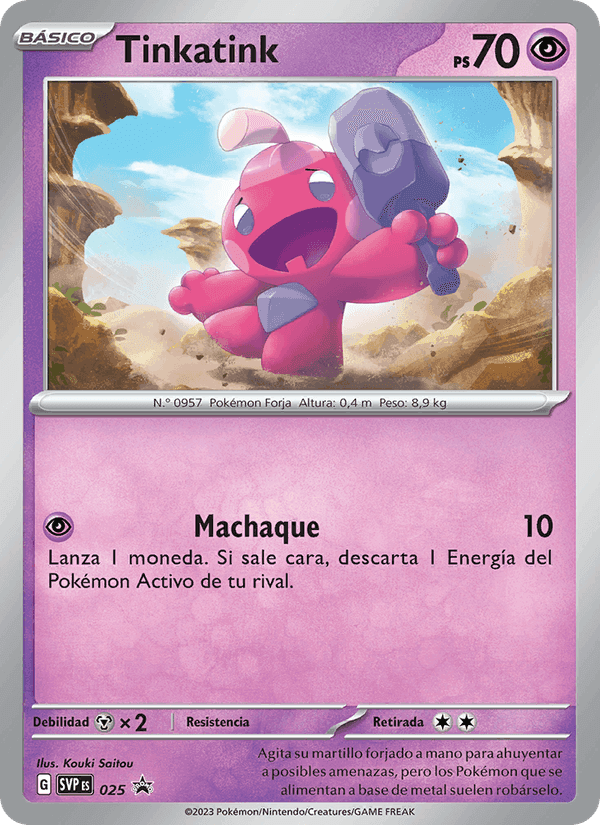Tinkatink, carte 025 de SVP Black Star Promos