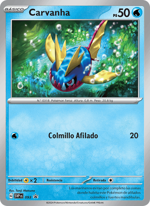 Carvanha, carta 093 di SVP Black Star Promos