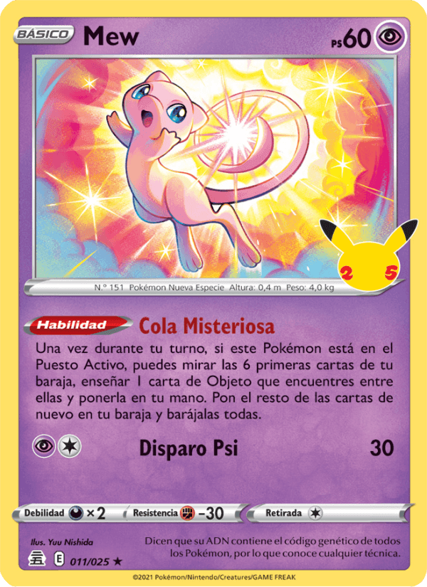 Mew, carta 11 de Celebraciones