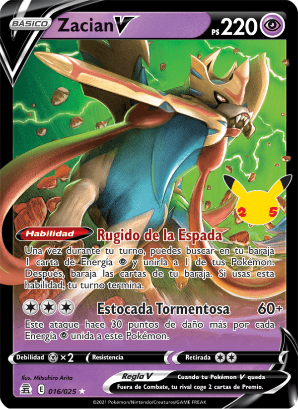 Zacian V, carta 16 de Celebraciones