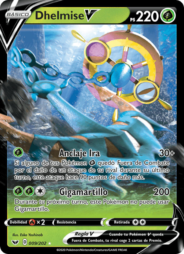 Dhelmise V, carta 9 di Espada y Escudo