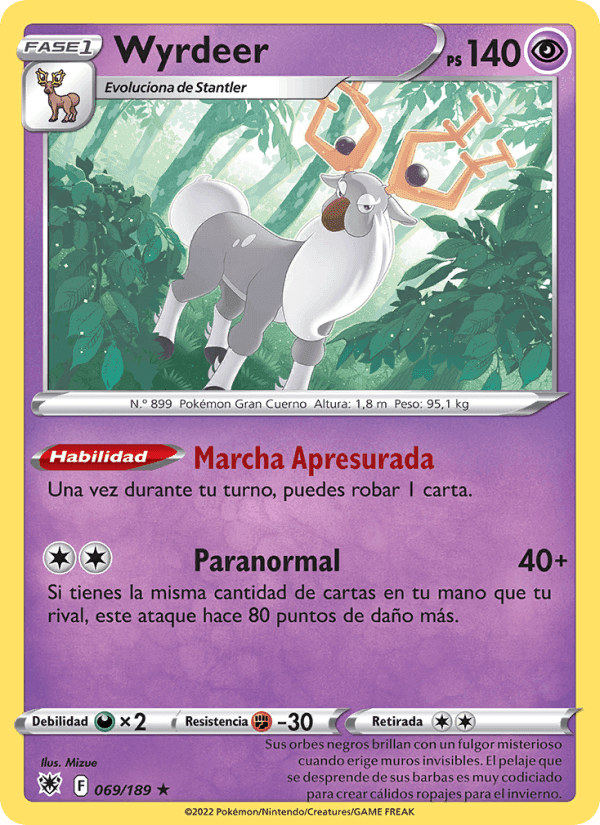 Wyrdeer, card 069 from Resplandor Astral