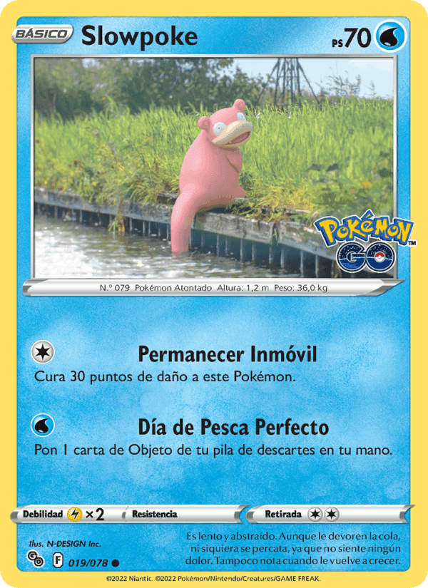 Slowpoke, card 019 from Pokémon GO