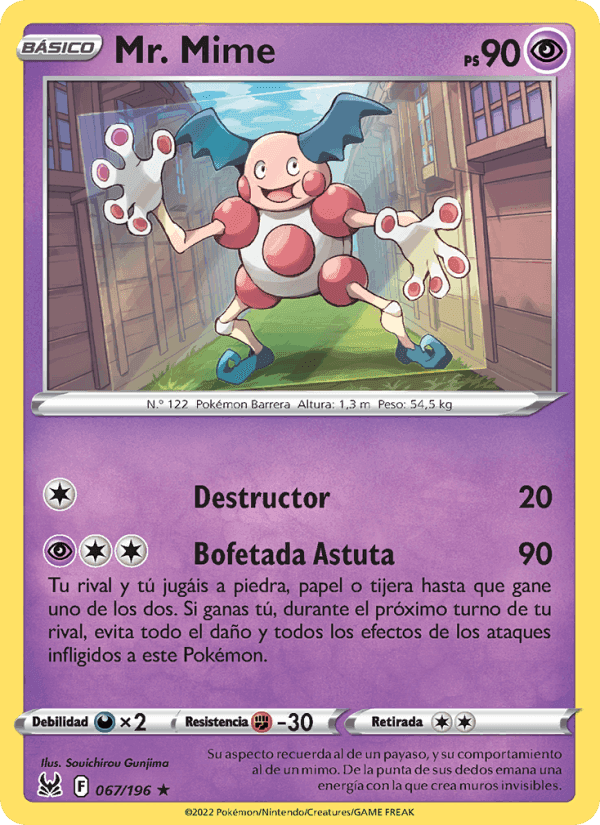 Mr. Mime, card 067 from Origen Perdido