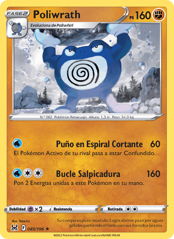 Poliwrath, card 085 from Origen Perdido