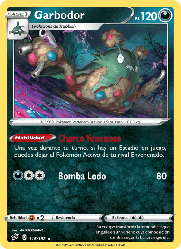 Garbodor, card 118 from Choque Rebelde