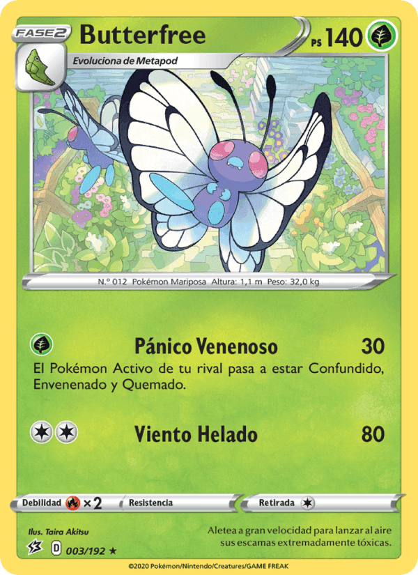 Butterfree, carta 3 de Choque Rebelde