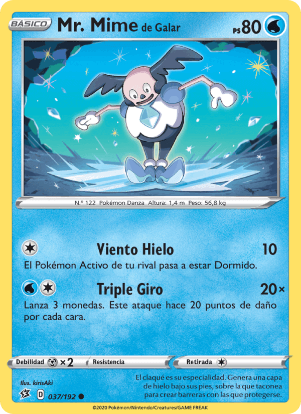 Mr. Mime de Galar, carta 37 di Choque Rebelde