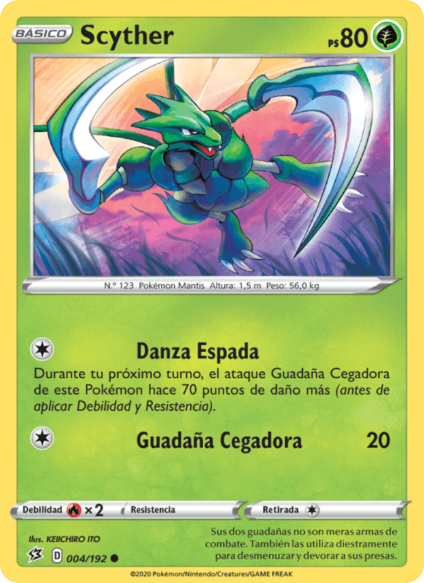 Scyther, carta 4 de Choque Rebelde