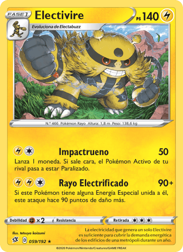Electivire, carta 59 de Choque Rebelde