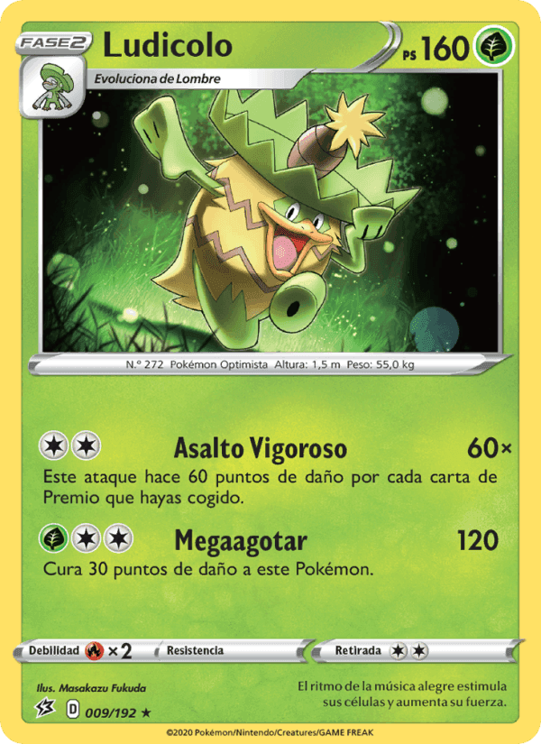 Ludicolo, carta 9 de Choque Rebelde