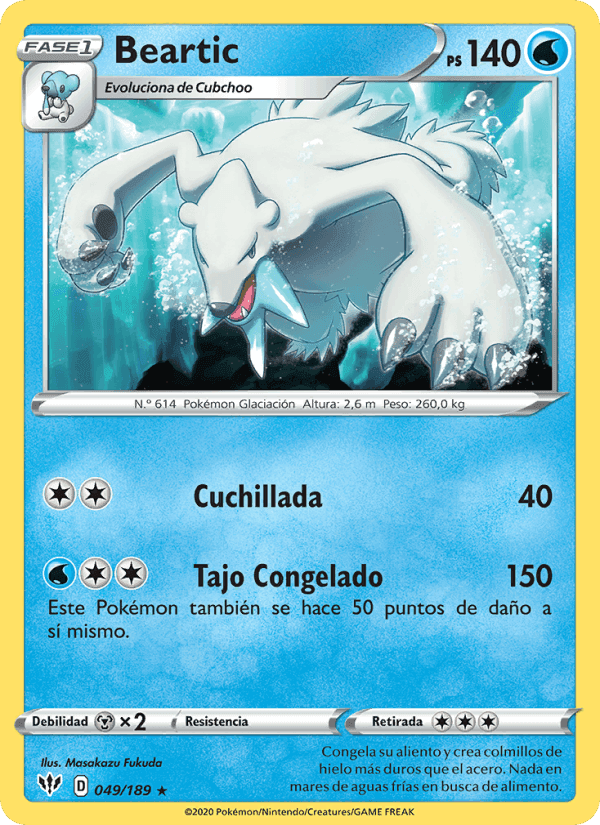 Beartic, carta 49 de Oscuridad Incandescente