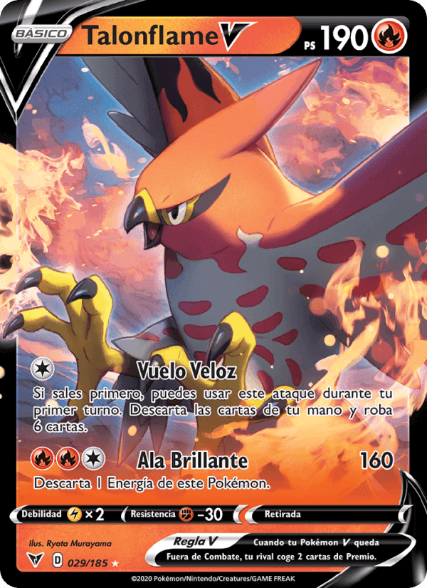 Talonflame V, carta 29 de Voltaje Vívido