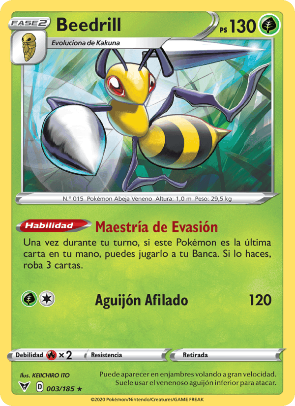 Beedrill, carta 3 di Voltaje Vívido