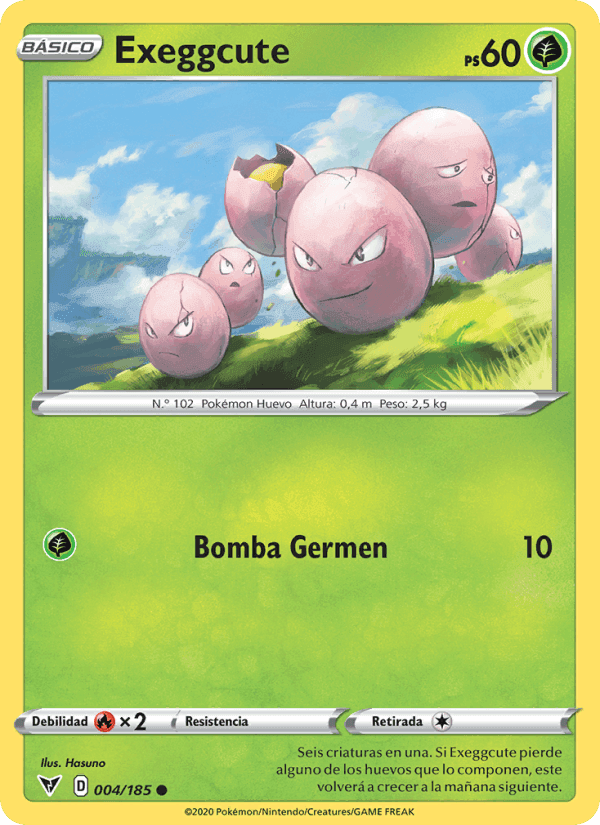 Exeggcute, carta 4 di Voltaje Vívido