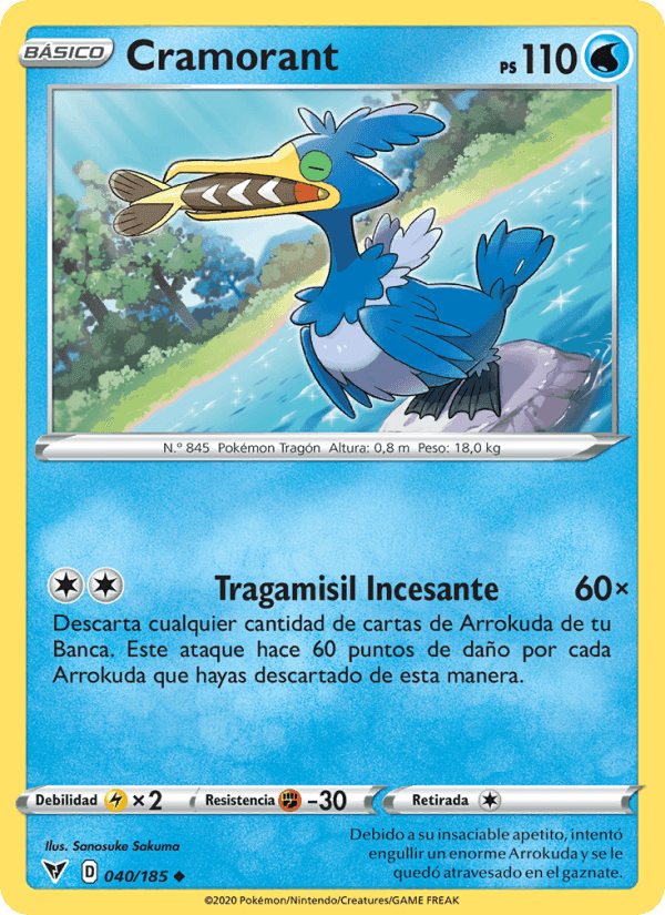 Cramorant, carte 40 de Voltaje Vívido