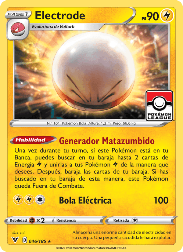 Electrode, carta 46 de Voltaje Vívido