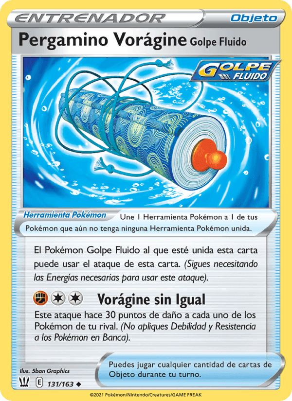 Pergamino Vorágine Golpe Fluido, card 131 from Estilos de Combate