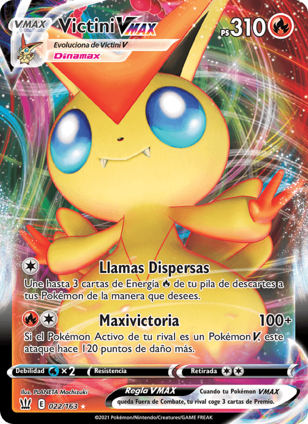 Estilos de Combate の 22 番、Victini VMAX
