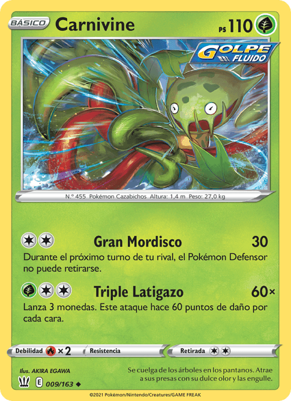 Carnivine, carta 9 di Estilos de Combate
